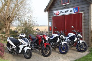 Motoren van rijschool MotoWise